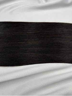 Виетнамска коса Genius Weft 60см - Тъмно кестенява/черна 1B