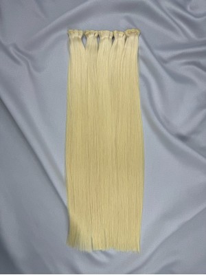 Виетнамска коса Genius Weft 60см - Платинено руса 60C