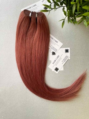 55 см Естествена Реми Коса на треса - Светъл махагон 33