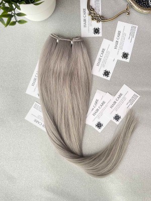 65 cm Păr natural Remy - Gri 97