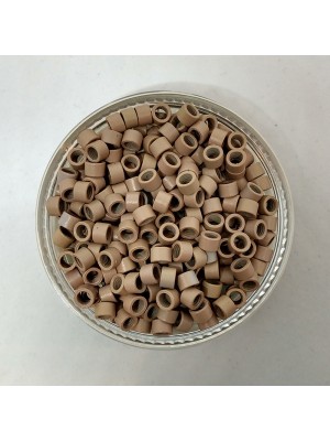 Micro inele șaten deschis fără silicon pentru extensii de păr Micro inele șaten deschis fără silicon pentru extensii de păr