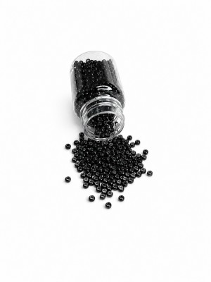 Nano inele cu silicon 2,9 mm - negre Nano inele cu silicon 2,9 mm - negre