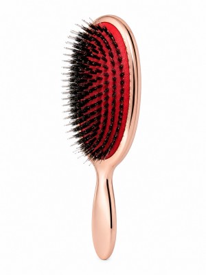 Hair brush with mixed bristles – rose gold Hair brush with mixed bristles – rose gold